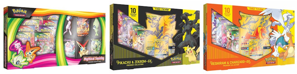  Pokémon TCG: Pikachu & Zekrom GX Premium Collection : Toys &  Games