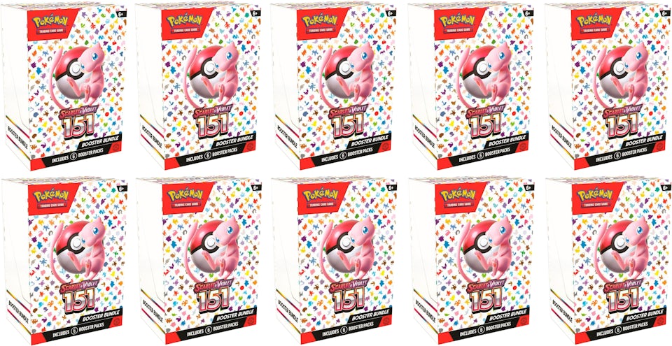Coffrets de boosters Pokémon TCG Écarlate & Violet 151 6pk (lot de 10) - FR