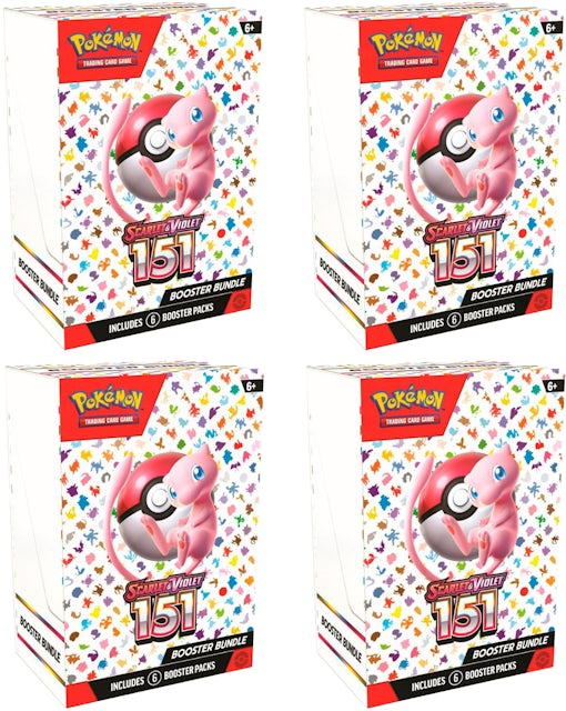 Pokémon TCG Scarlet & Violet 151 6pk Booster Bundle 4x Lot - US