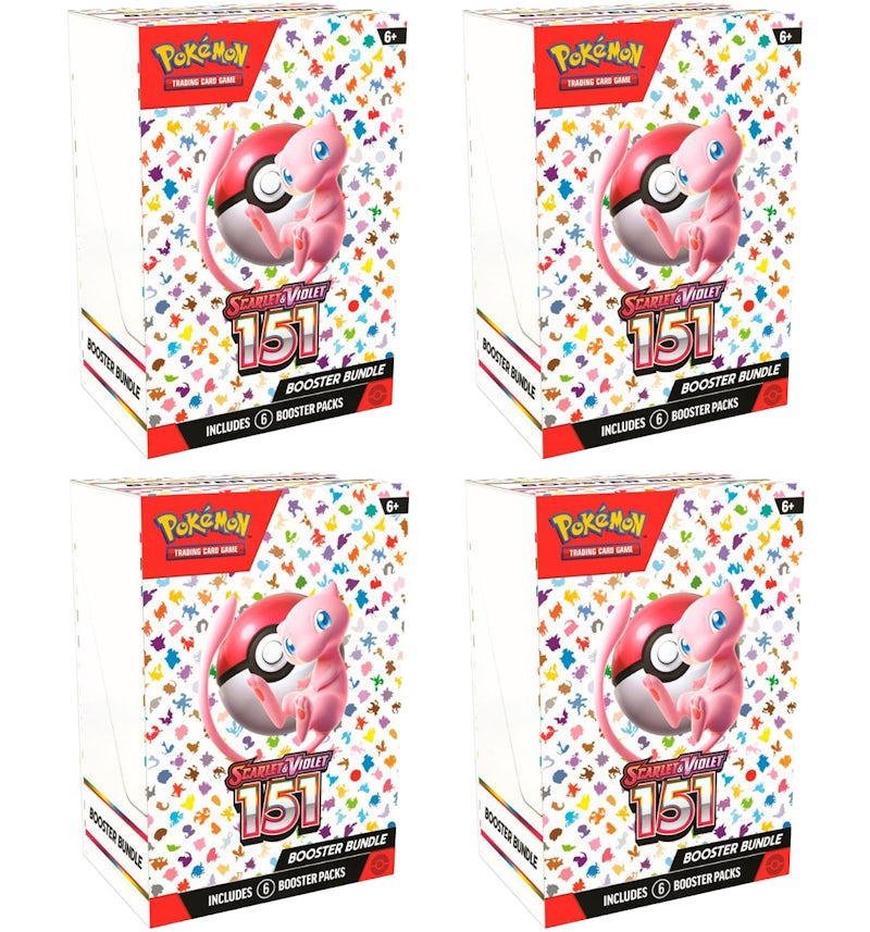 Pokmon TCG Scarlet & Violet 151 6pk Booster Bundle 4x Lot - US Pokmon TCG Scarlet & Violet 151 6pk Booster Bundle 4x Lot - US