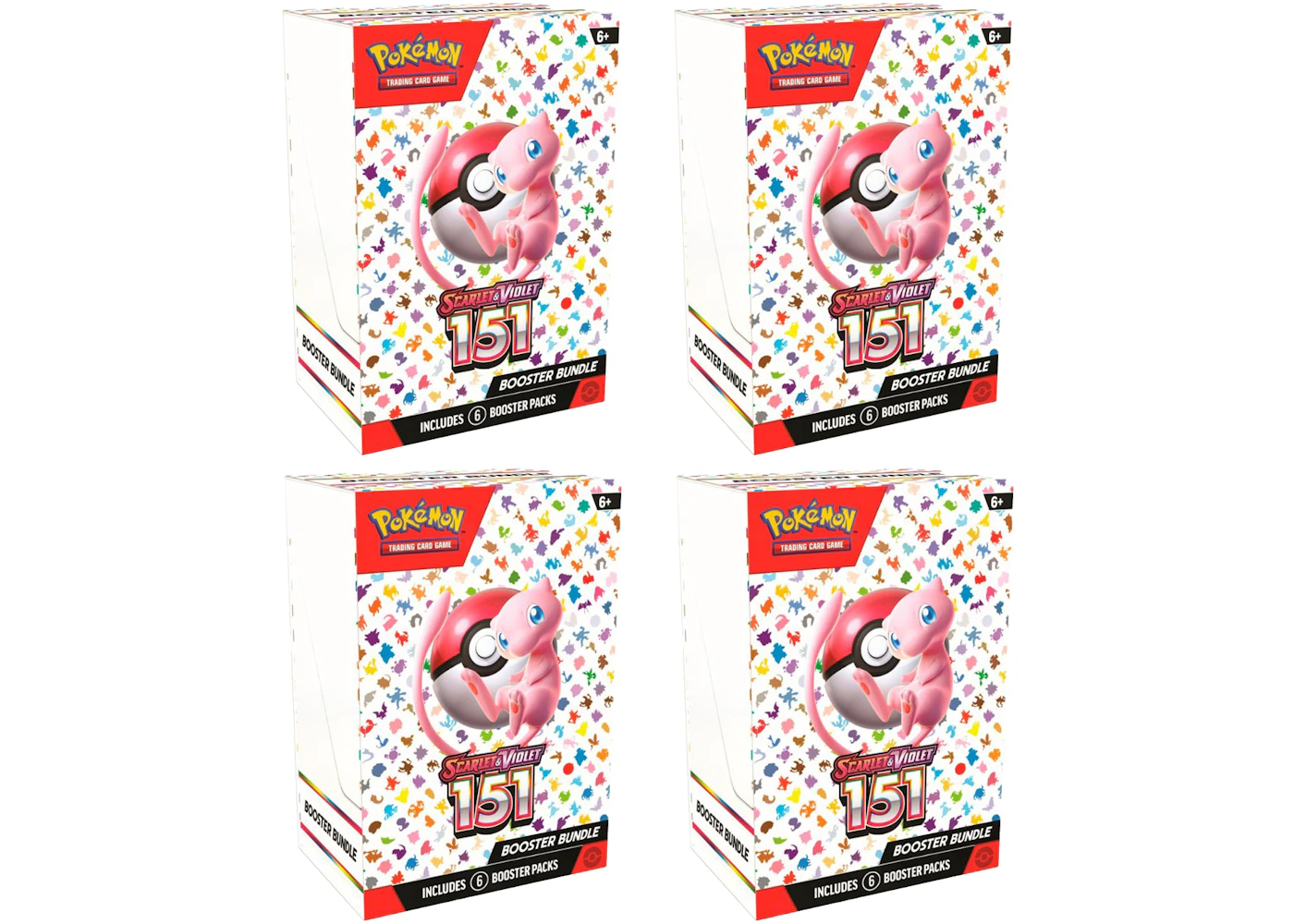 Pokmon TCG Scarlet & Violet 151 6pk Booster Bundle 4x Lot - US Pokmon TCG Scarlet & Violet 151 6pk Booster Bundle 4x Lot - US