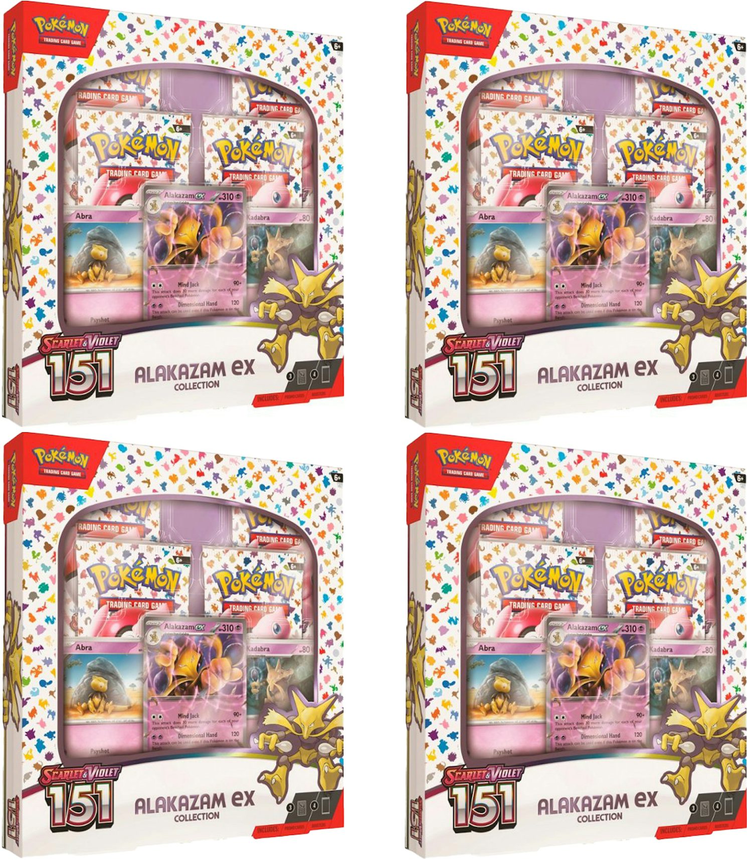 Pokémon TCG Scarlet & Violet 151 Zapdos ex Box 4x Lot