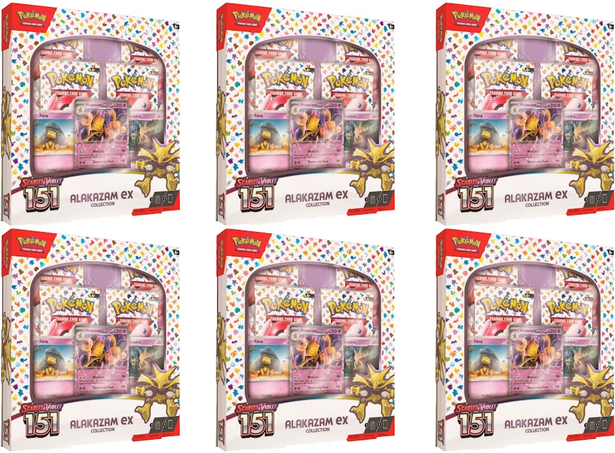 Pokémon TCG Scarlet & Violet 151 Alakazam ex Box 6x Lot - US