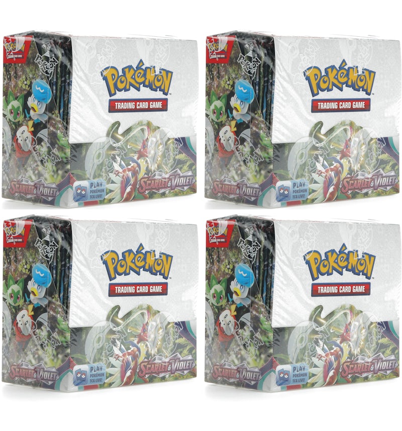 Pokmon TCG Scarlet & Violet Booster Box 4x Lot - US Pokmon TCG Scarlet & Violet Booster Box 4x Lot - US