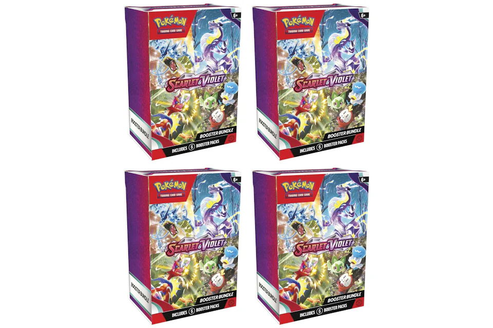 Pokémon TCG Scarlet & Violet Booster Bundle 4x Lot