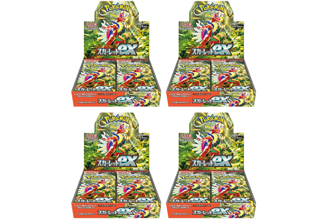 Pokémon TCG Scarlet & Violet Expansion Pack Scarlet ex Box (Japanese) 4x Lot