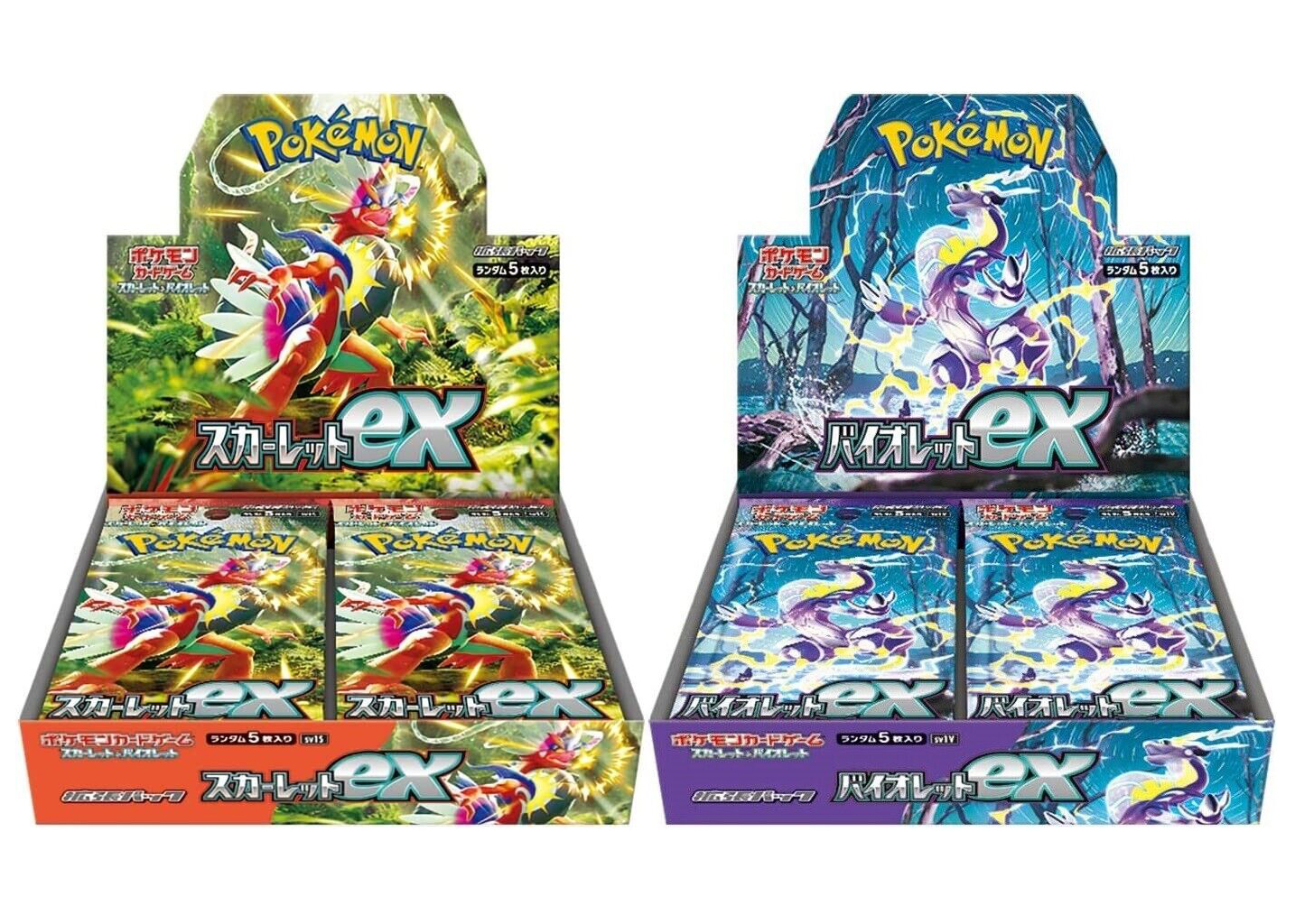 Pokémon TCG Scarlet & Violet Expansion Pack Scarlet ex & Violet ex Box  (Japanese) 2x Bundle