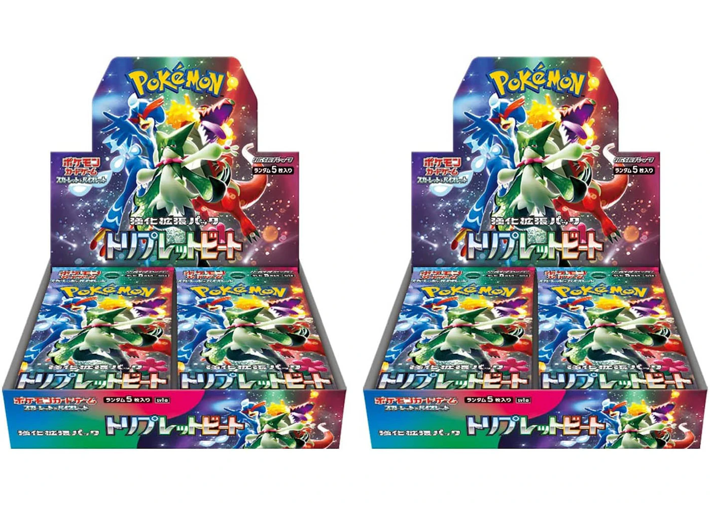 Pokmon TCG Scarlet & Violet Expansion Pack Triplet Beat Box (Japanese) 2x Lot - US Pokmon TCG Scarlet & Violet Expansion Pack Triplet Beat Box (Japanese) 2x Lot - US