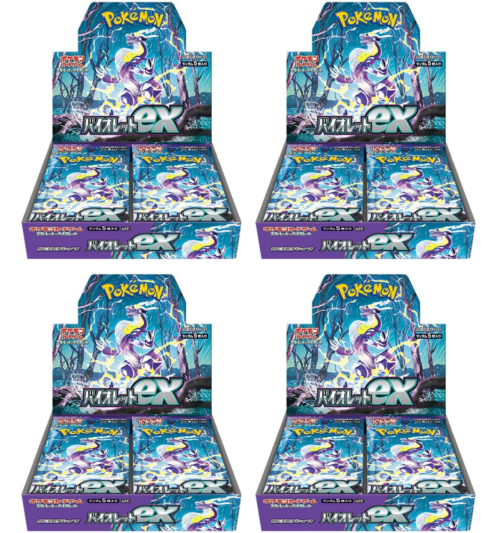 Pokémon TCG Scarlet & Violet Expansion Pack Violet ex Box (Japanese) 4x ...