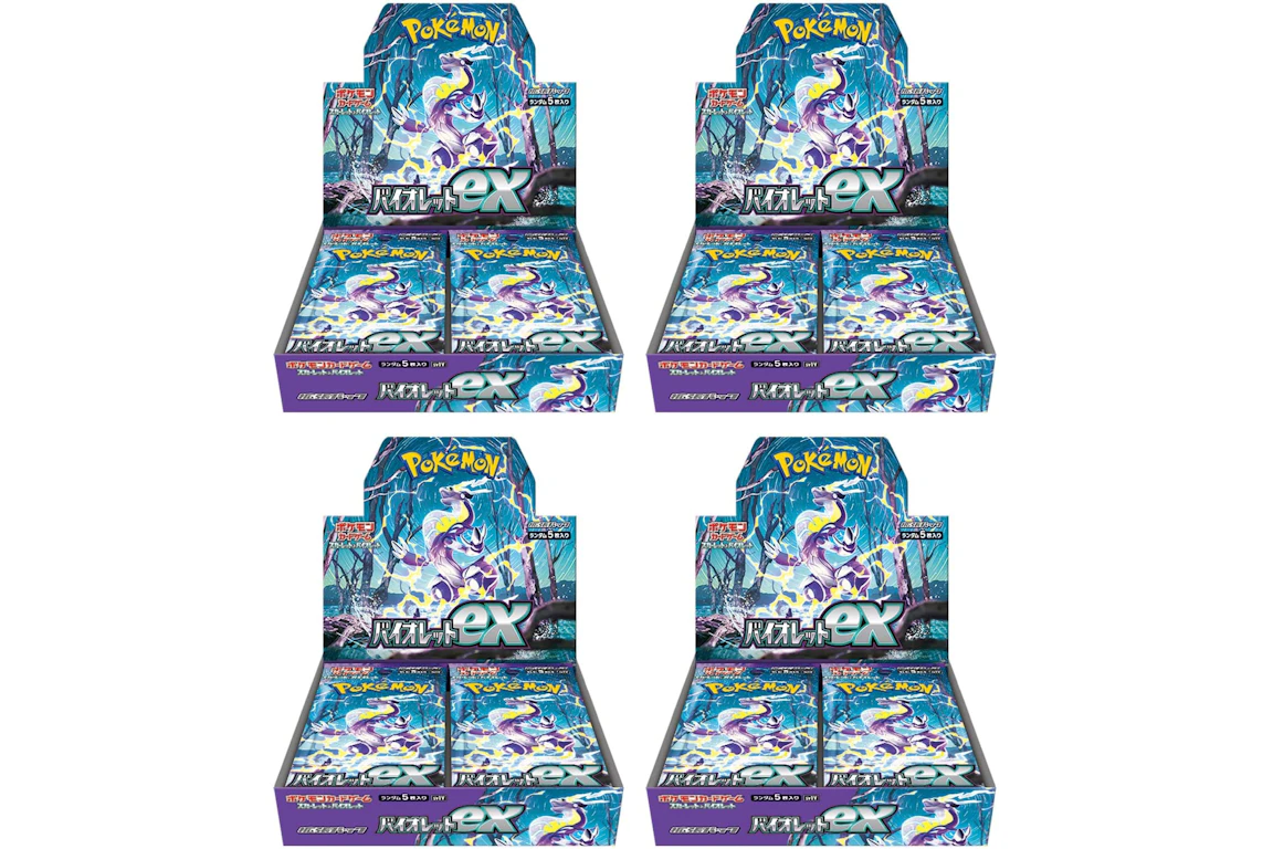 Pokémon TCG Scarlet & Violet Expansion Pack Violet ex Box (Japanese) 4x Lot