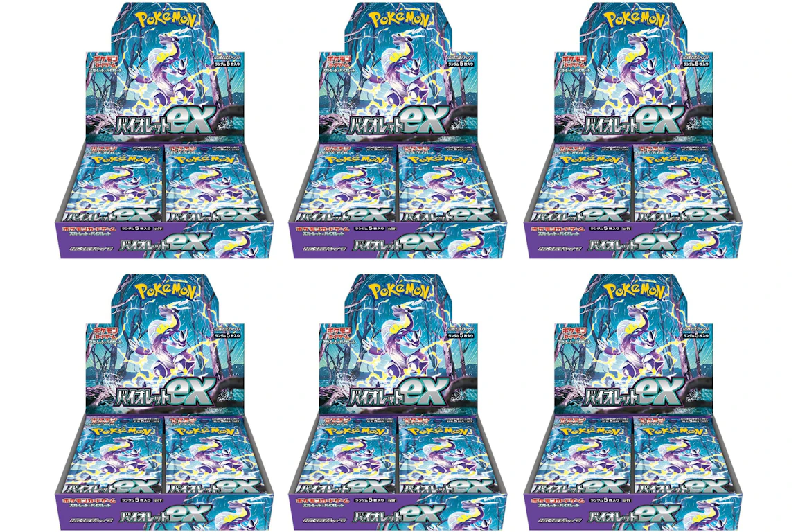 Pokémon TCG Scarlet & Violet Expansion Pack Violet ex Box (Japanese) 6x Lot