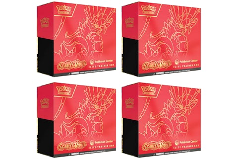Pokmon TCG Scarlet & Violet Koraidon Pokmon Center Elite Trainer Box 4x Lot - GB Pokmon TCG Scarlet & Violet Koraidon Pokmon Center Elite Trainer Box 4x Lot - GB