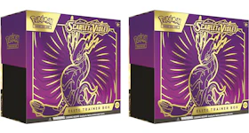 Pokémon TCG Scarlet & Violet Miraidon Elite Trainer Box 2x Lot