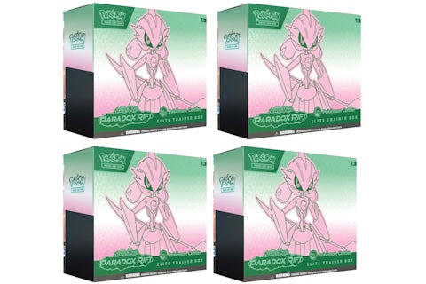 Pokmon TCG Scarlet & Violet Paradox Rift Iron Valiant Pokemon Center Elite Trainer Box 4x Lot - TW Pokmon TCG Scarlet & Violet Paradox Rift Iron Valiant Pokemon Center Elite Trainer Box 4x Lot - TW