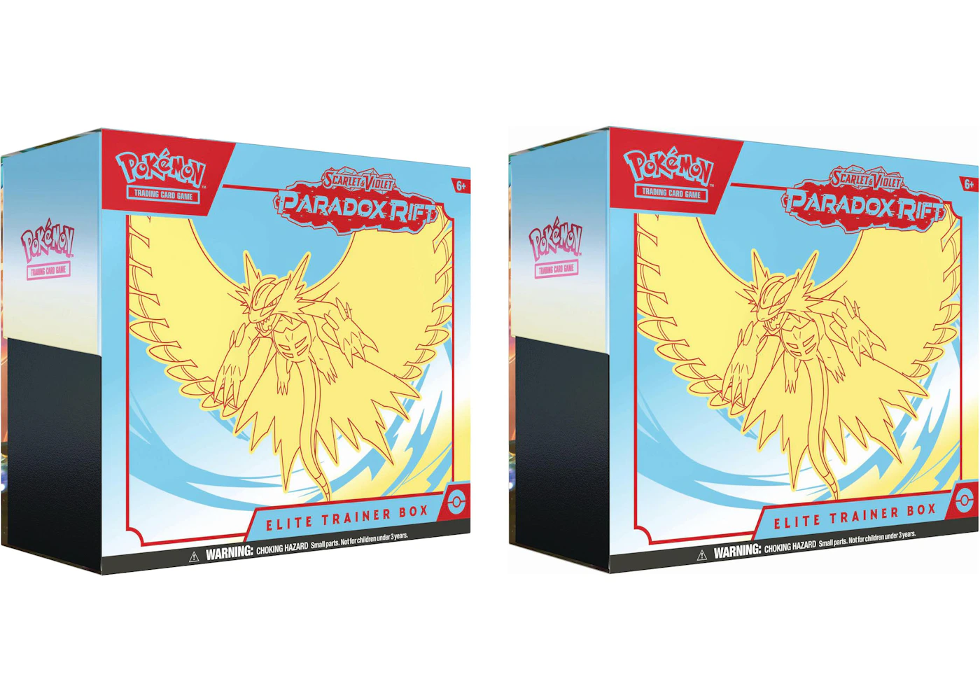 Pokmon TCG Scarlet & Violet Paradox Rift Roaring Moon Elite Trainer Box 2x Lot - US Pokmon TCG Scarlet & Violet Paradox Rift Roaring Moon Elite Trainer Box 2x Lot - US