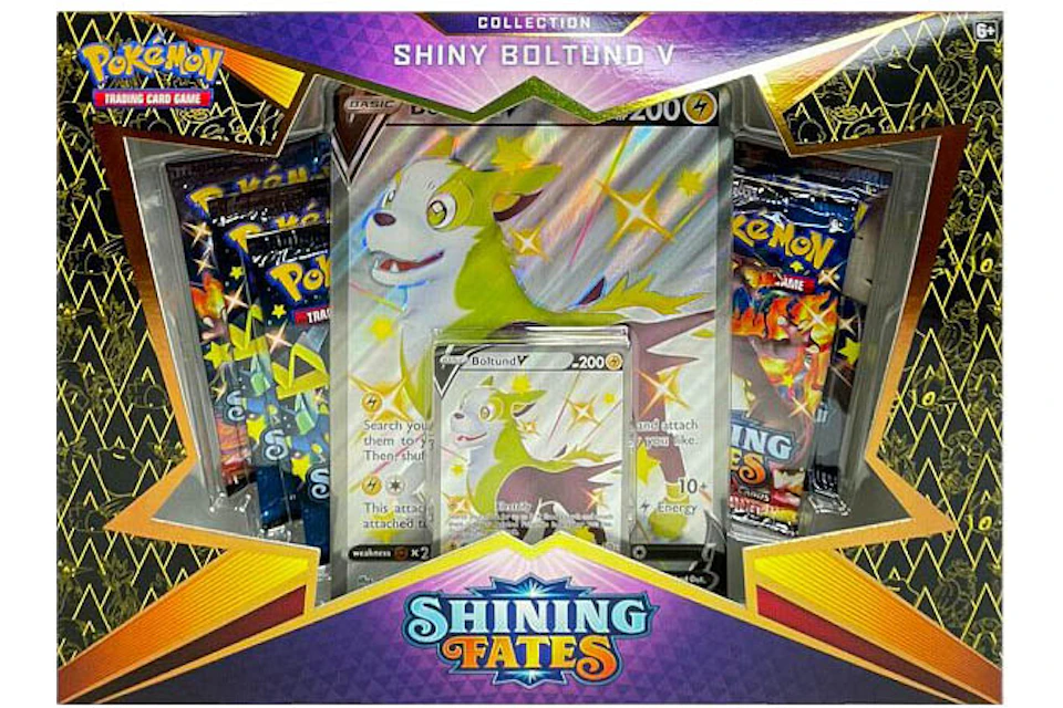 Pokemon TCG Shining Fates Shiny Boltund V Collection Box