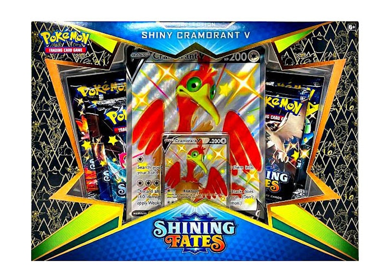 Pokemon TCG Shining Fates Shiny V Box Set Cramorant Boltund Eldegoss & Pikachu V deals