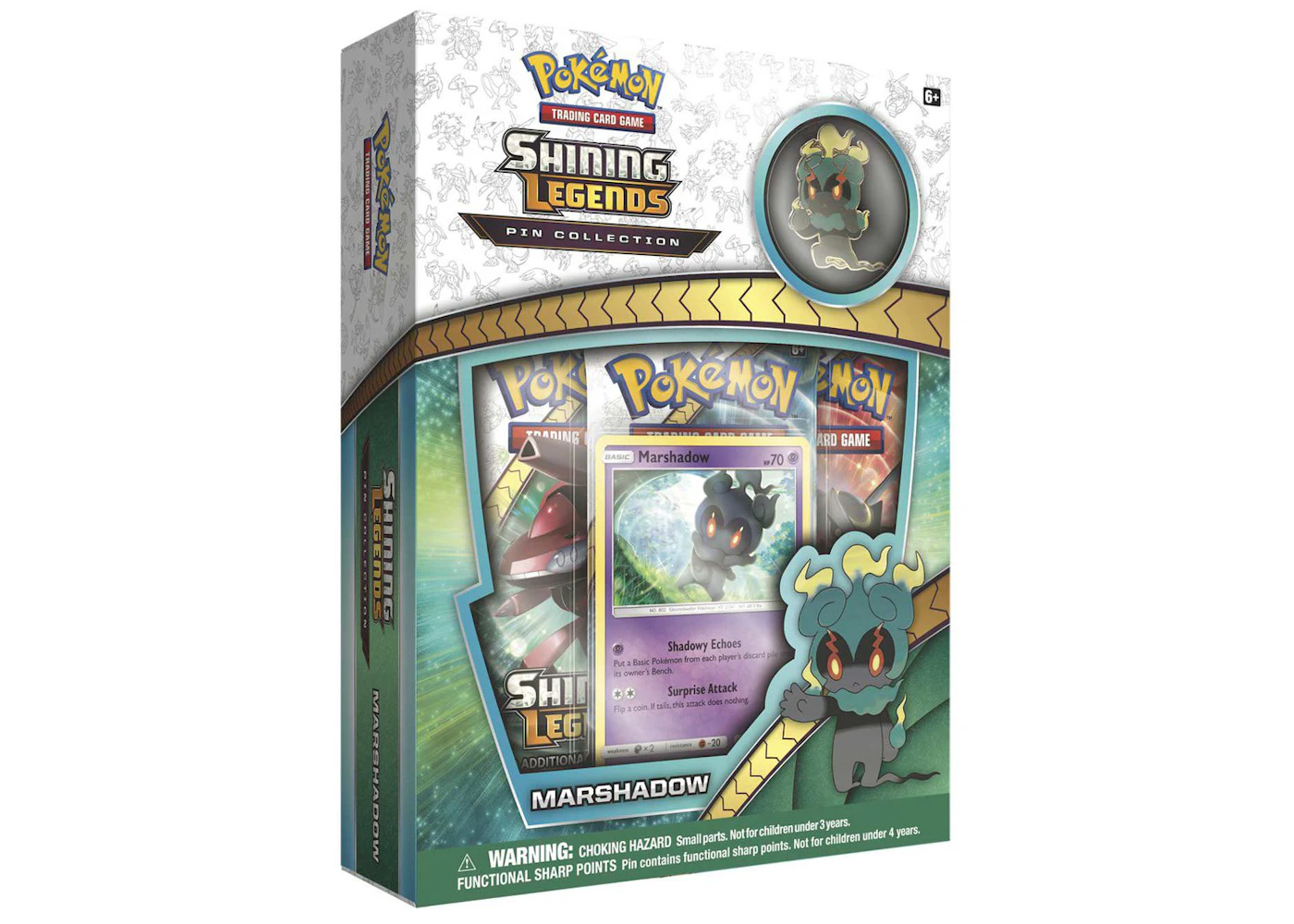 Pokmon TCG Shining Legends Pin Collection Marshadow - US Pokmon TCG Shining Legends Pin Collection Marshadow - US