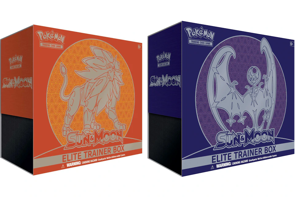 Pokémon TCG Sun & Moon Solgaleo/Lunala Elite Trainer Box 2x Bundle