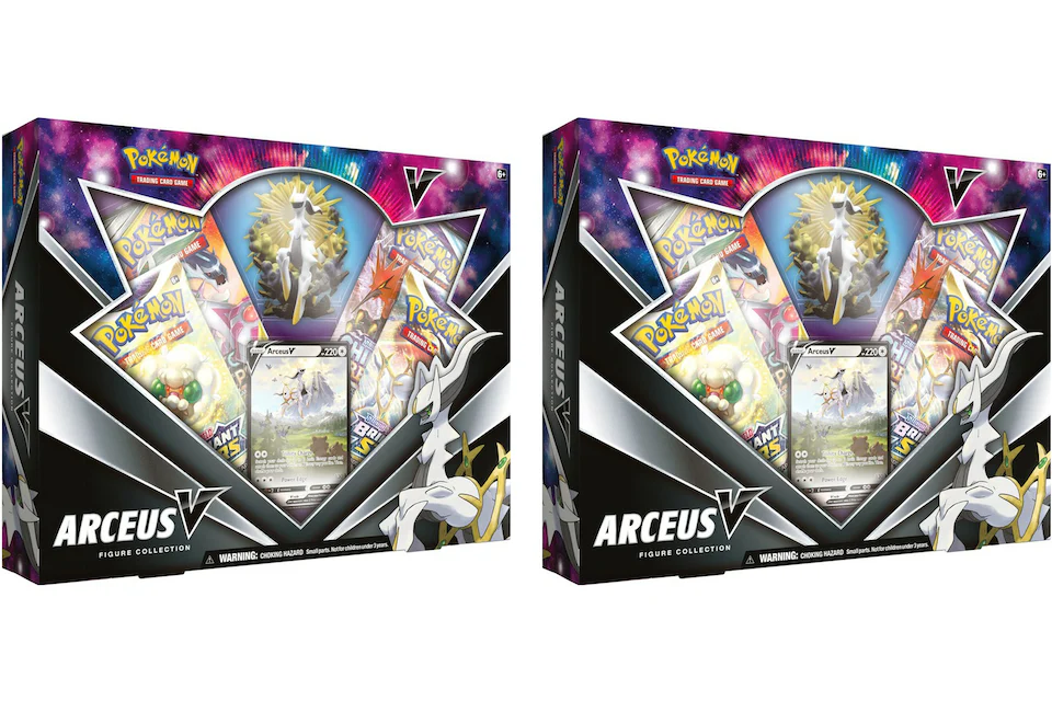 Pokémon TCG Sword & Shield Arceus V Figure Collection Box 2x Lot