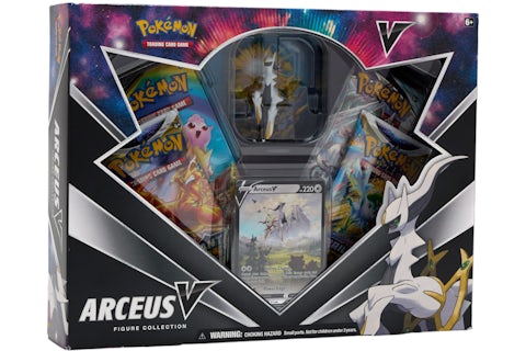 Pokmon TCG Sword & Shield Arceus V Figure Collection Box - US Pokmon TCG Sword & Shield Arceus V Figure Collection Box - US