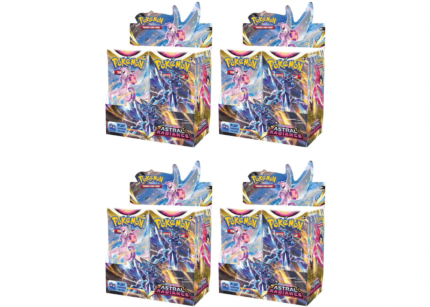 Pokmon TCG Sword & Shield Astral Radiance Booster Box 4x Lot - US Pokmon TCG Sword & Shield Astral Radiance Booster Box 4x Lot - US