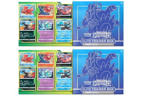 Pokmon TCG Sword & Shield Battle Styles Elite Trainer Box Rapid Strike (with Bonus Cards) 2x Lot - US Pokmon TCG Sword & Shield Battle Styles Elite Trainer Box Rapid Strike (with Bonus Cards) 2x Lot - US