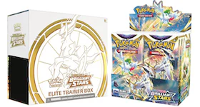 Pokémon TCG Sword & Shield Brilliant Stars Booster Box/Elite Trainer Box 2x Bundle