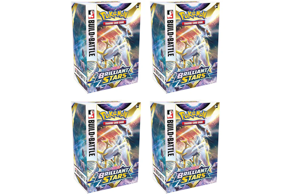 Pokémon TCG Sword & Shield Brilliant Stars Build and Battle Box 4x Lot