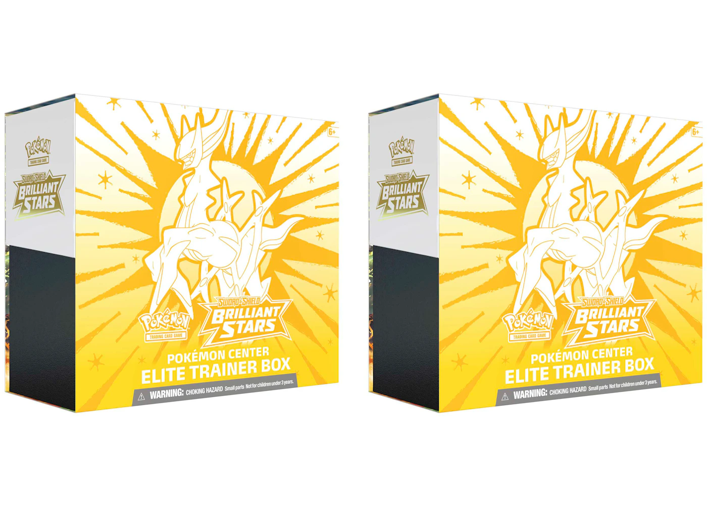 Pokmon TCG Sword & Shield Brilliant Stars Pokmon Center Elite Trainer Box 2x Lot - US Pokmon TCG Sword & Shield Brilliant Stars Pokmon Center Elite Trainer Box 2x Lot - US