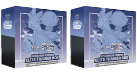 Pokémon TCG Sword & Shield Chilling Reign (Pokémon Center Exclusive) Elite Trainer Box (Ice Rider Calyrex) 2x Lot