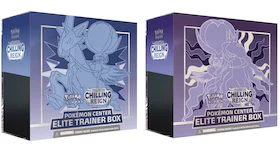 Pokémon TCG Sword & Shield Chilling Reign (Pokémon Center Exclusive) Elite Trainer Box Ice Rider Calyrex/Shadow Rider Calyrex 2x Bundle