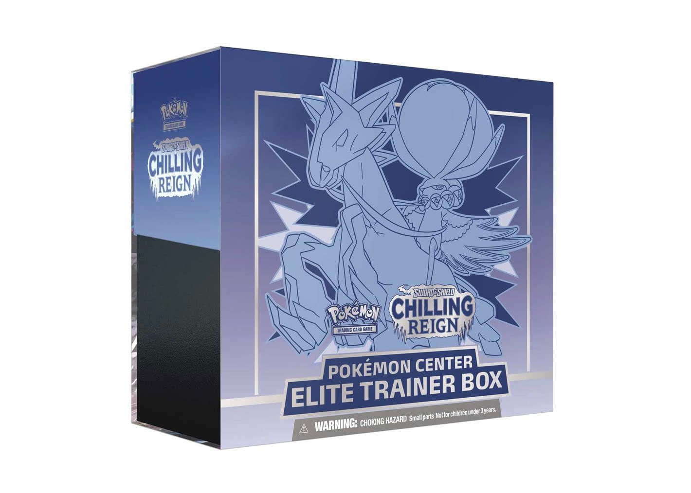 Pokémon TCG Sword & Shield Chilling Reign (Pokémon Center Exclusive) Elite  Trainer Box (Ice Rider Calyrex)