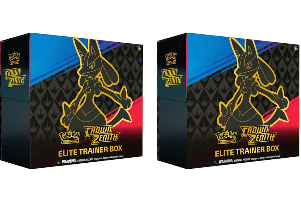 Pokémon TCG Sword & Shield Crown Zenith Elite Trainer Box 2x Lot