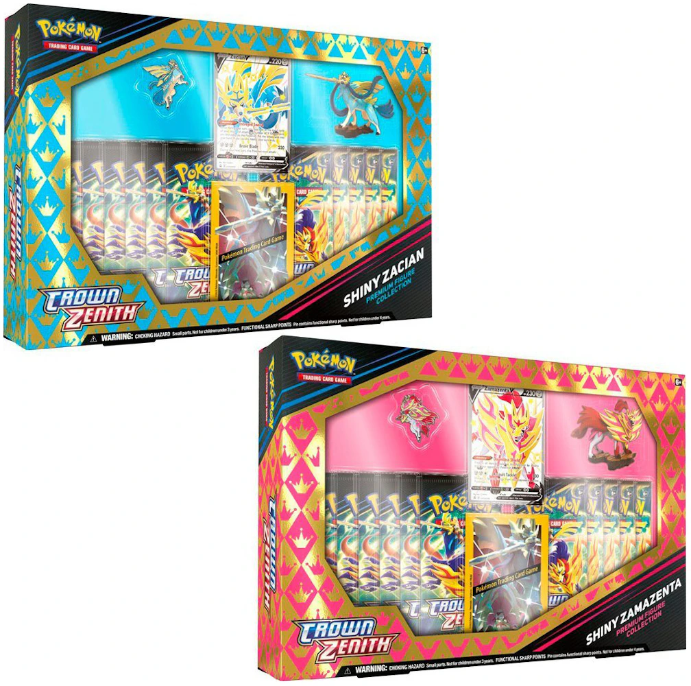  Pokemon Crown Zenith Shiny Zacian Premium Figure Collection :  Toys & Games
