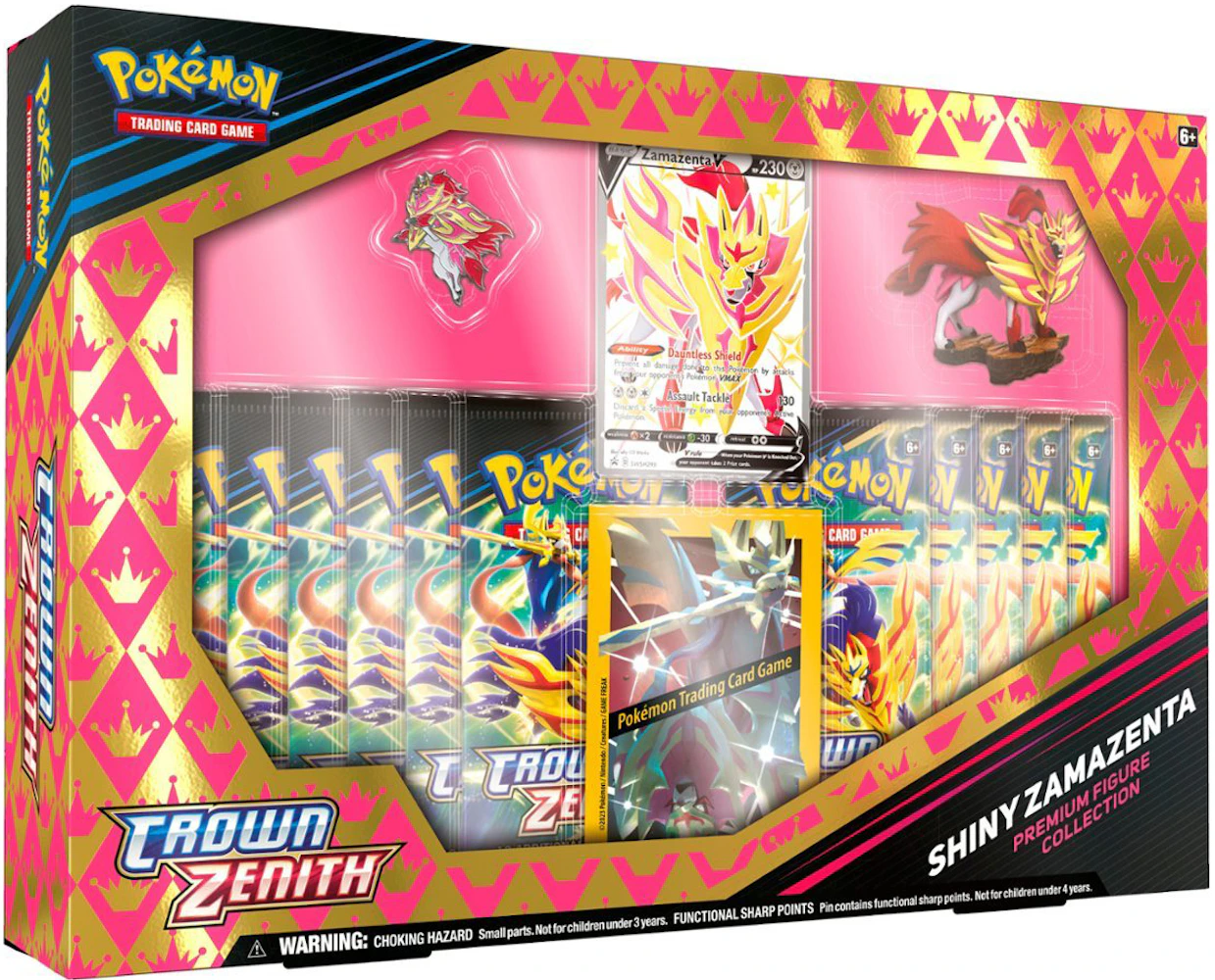 Pokemon Crown Zenith Shiny Zamazenta V Premium Figure Collection