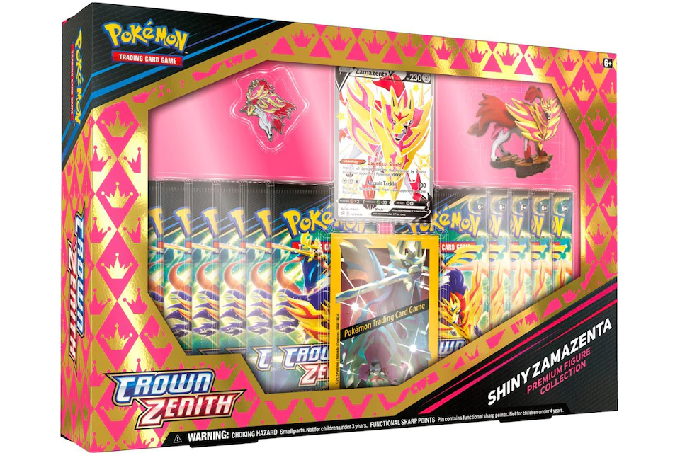 Pokémon TCG Sword & Shield Crown Zenith Shiny Zamazenta Premium Figure Collection Box