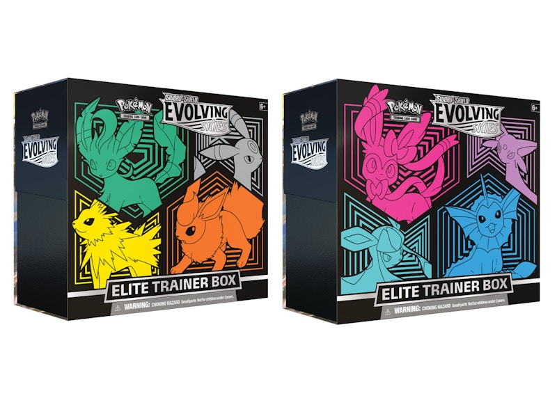 Pokémon TCG Sword & Shield Evolving Skies Elite Trainer Box 2x Bundle