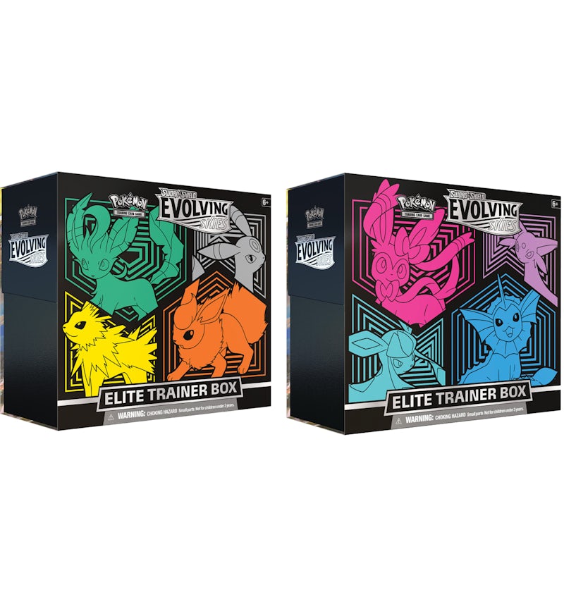 Pokmon TCG Sword & Shield Evolving Skies Elite Trainer Box 2x Bundle - US Pokmon TCG Sword & Shield Evolving Skies Elite Trainer Box 2x Bundle - US