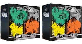 Pokémon TCG Sword & Shield Evolving Skies Elite Trainer Box (Flareon/Jolteon/Umbreon/Leafeon) 2x Lot