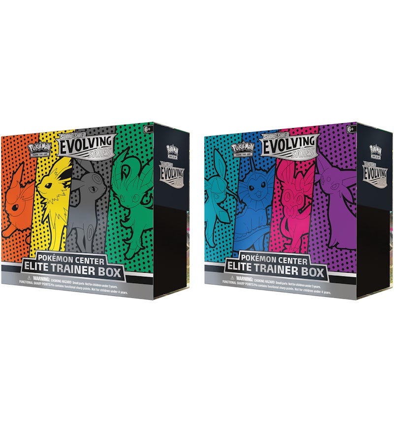 Pokmon TCG Sword & Shield Evolving Skies Pokmon Center Elite Trainer Box 2x Bundle - US Pokmon TCG Sword & Shield Evolving Skies Pokmon Center Elite Trainer Box 2x Bundle - US