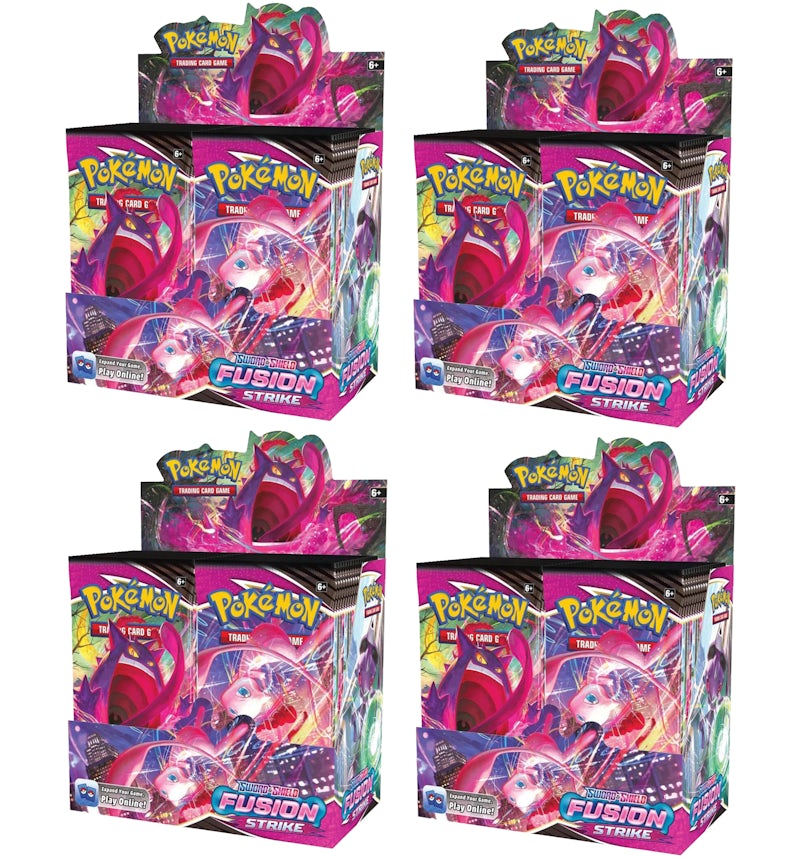 Pokmon TCG Sword & Shield Fusion Strike Booster Box 4x Lot - US Pokmon TCG Sword & Shield Fusion Strike Booster Box 4x Lot - US