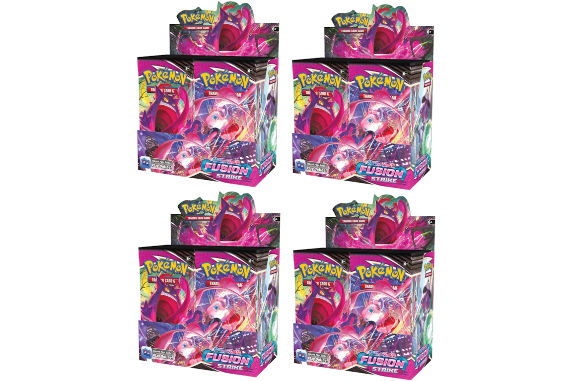 Pokémon TCG Sword & Shield Fusion Strike Booster Box 4x Lot