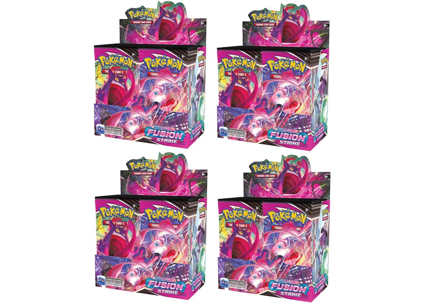 Pokmon TCG Sword & Shield Fusion Strike Booster Box 4x Lot - US Pokmon TCG Sword & Shield Fusion Strike Booster Box 4x Lot - US