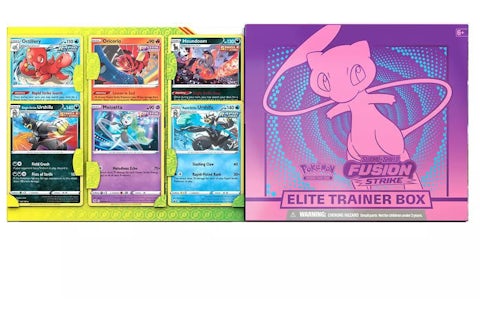 Pokmon TCG Sword & Shield Fusion Strike Elite Trainer Box (with Bonus Cards) - US Pokmon TCG Sword & Shield Fusion Strike Elite Trainer Box (with Bonus Cards) - US