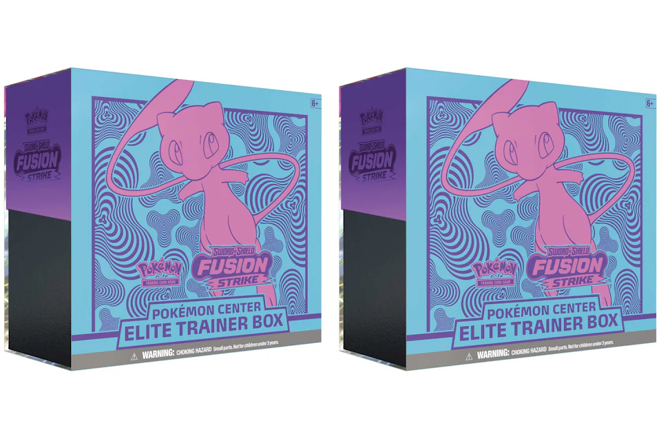 Pokémon TCG Sword & Shield Fusion Strike Pokémon Center Elite Trainer Box 2x Lot