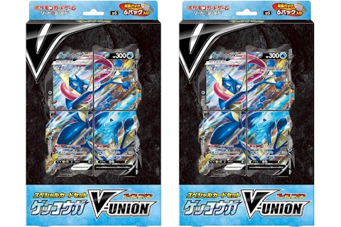 Pokmon TCG Sword & Shield Greninja V-UNION Special Card Set (Japanese) 2x Lot - US Pokmon TCG Sword & Shield Greninja V-UNION Special Card Set (Japanese) 2x Lot - US