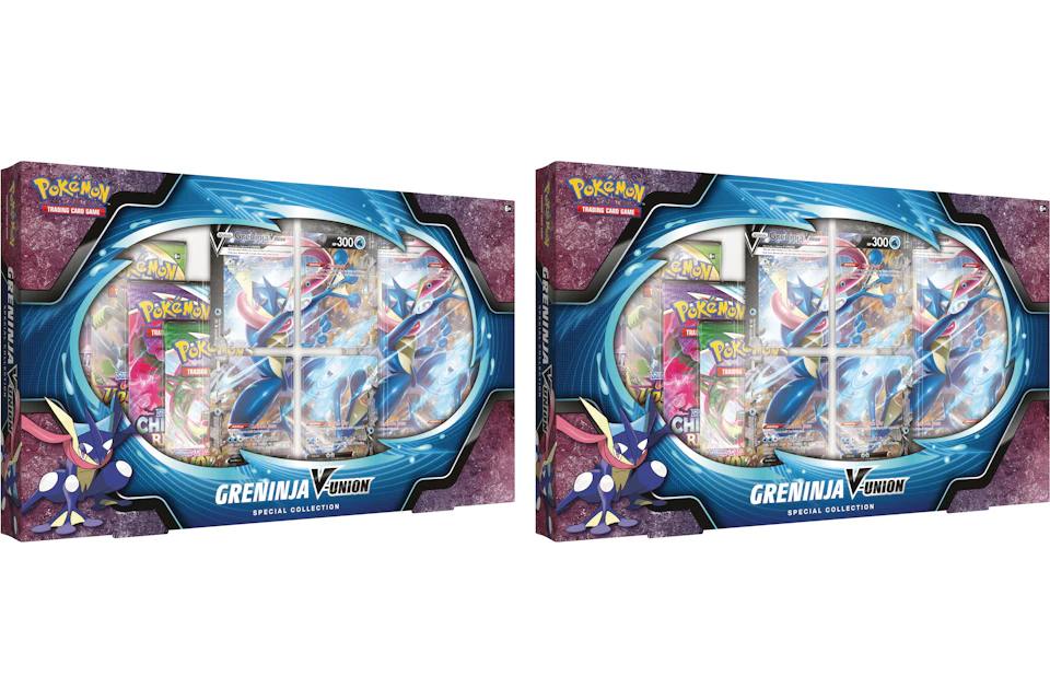 Pokémon TCG Sword & Shield Greninja V-UNION Special Collection Box 2x Lot