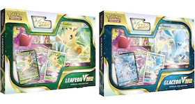 Pokémon TCG Sword & Shield Leafeon VSTAR/Glaceon VSTAR Special Collection Box 2x Bundle