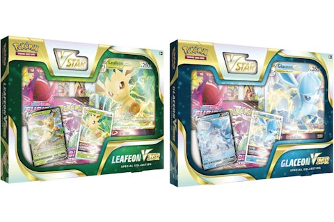 Pokmon TCG Sword & Shield Leafeon VSTAR/Glaceon VSTAR Special Collection Box 2x Bundle - US Pokmon TCG Sword & Shield Leafeon VSTAR/Glaceon VSTAR Special Collection Box 2x Bundle - US